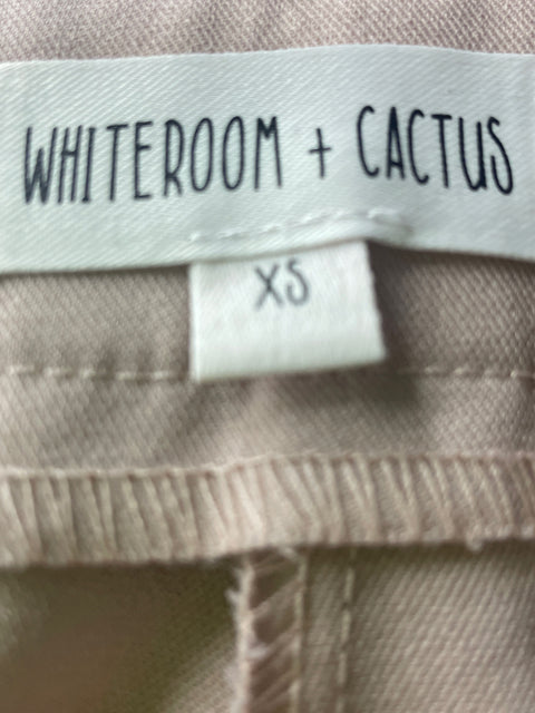 Pantalón Whiteroom+cactus Liso Recto Bolsillos Rosado - Talla XS