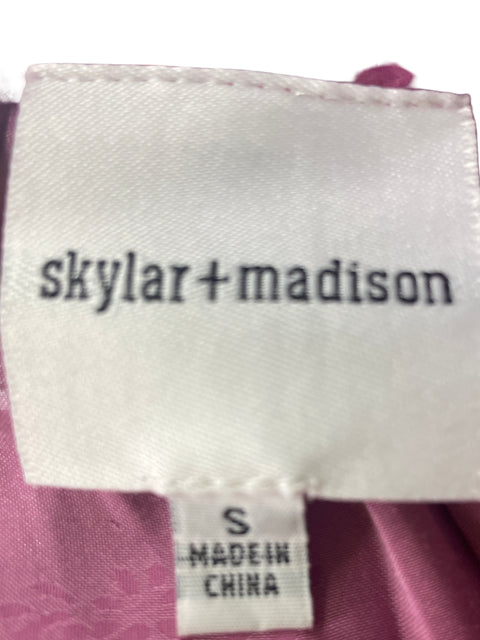 Vestido Skylar+madison Abullonado Mini Ruchas Rosado - Talla S