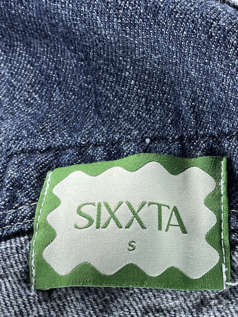 Camisa Sixxta Ondas de Algodón Azul - Talla S