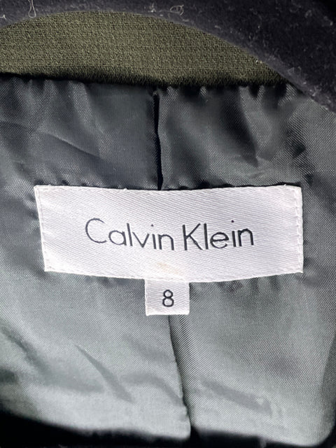 Set Calvin Klein Blazer Liso Verde - Talla 8