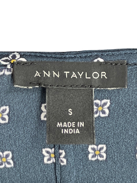 Blusa Ann Taylor Estampado Azul - Talla S