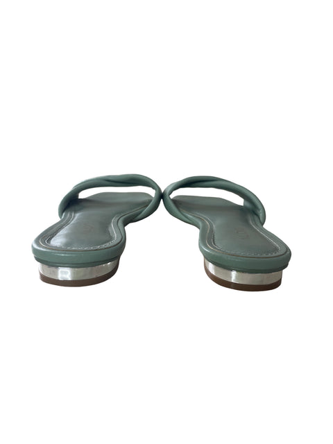 Sandalia Aldo Baja Cruzada Destalonado Verde - Talla 6.5