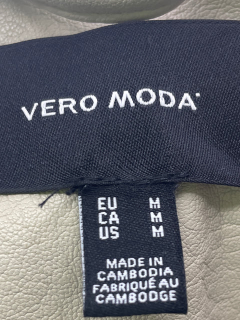 Chaqueta Vero Moda Zipper Bolsillo Manga larga Beige - Talla M