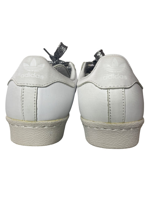 Zapatilla Adidas Superstar Metalizado Blanco - Talla 36