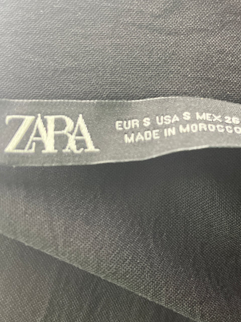 Mono Zara Manga corta Fajon Zipper Negro - Talla S