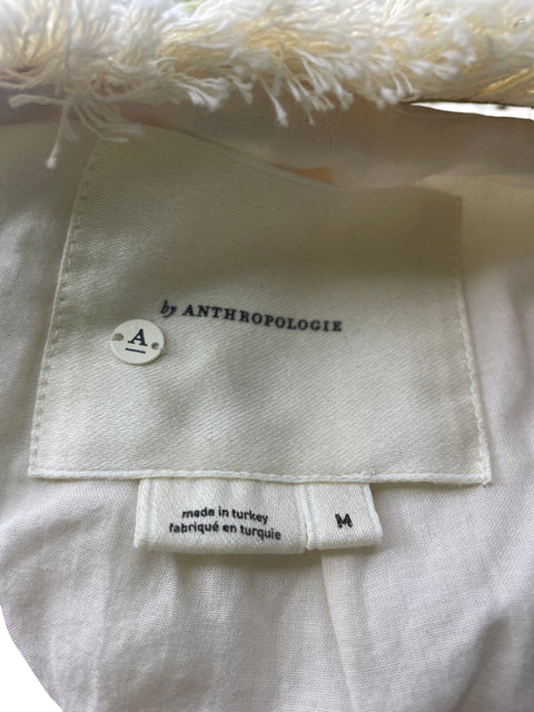 Chaleco Anthropologie de Algodón Sin mangas Estampado Verde - Talla M