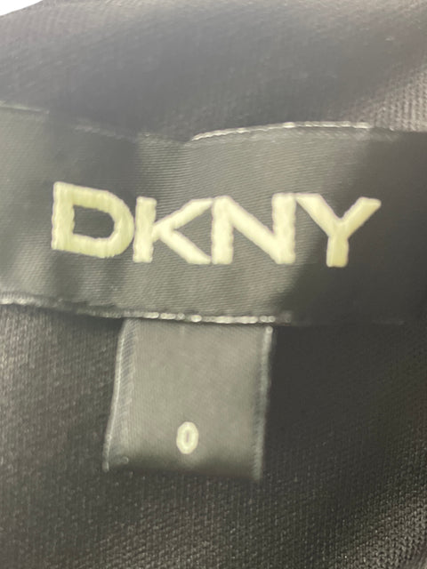 Vestido Dkny Lazo Sin mangas Negro - Talla 0