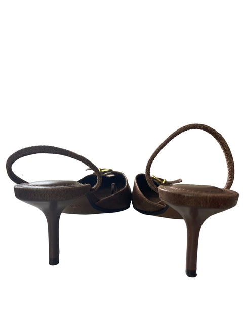 Zapato Zara Punta cerrada Destalonado Marrón - Talla 37