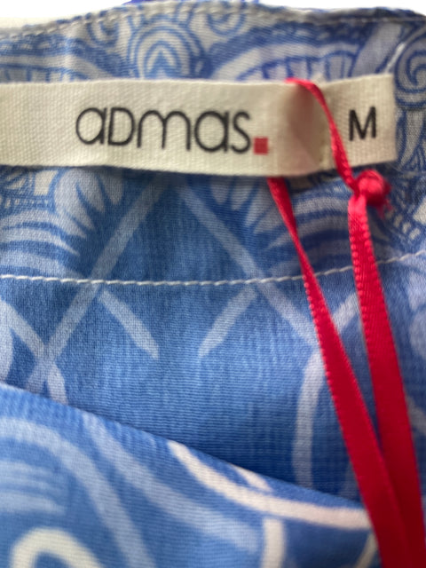 Blusa Admas Estampado Fluido Azul - Talla M