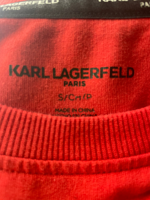 Chaqueta Karl Lagerfeld de Algodón Bolsillo Pedreria Rojo - Talla S