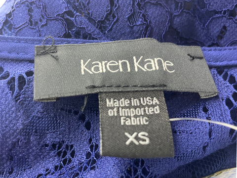 Blusa Karen Kane Troquelado Manga larga Azul - Talla XS