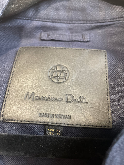Chaqueta Massimo Dutti Botones Manga larga Azul - Talla XS