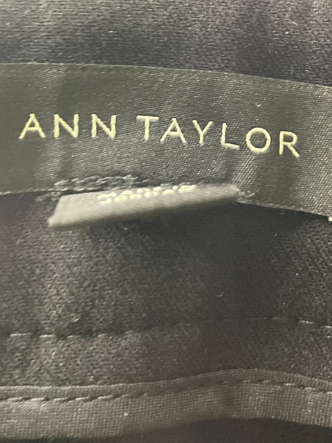 Pantalón Ann Taylor Recto Palazo Negro - Talla 10
