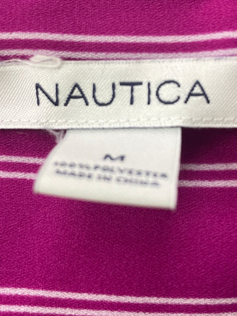 Camisa Nautica Rayas Manga larga Rosado - Talla M