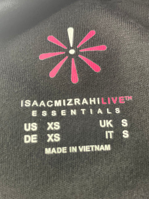 Camisa Isaac Mizrahi Manga larga Negro - Talla XS