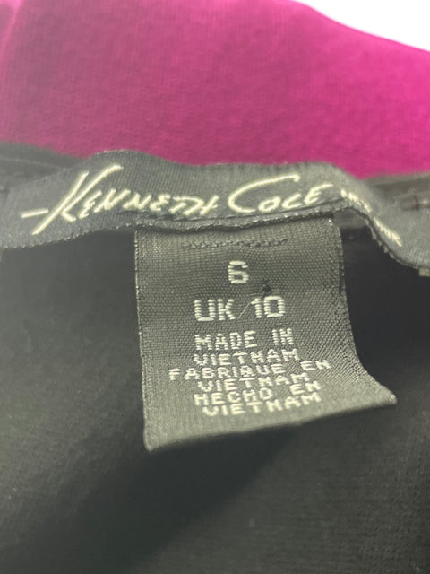 Vestido Kenneth Cole Zipper Sin mangas Morado - Talla 6