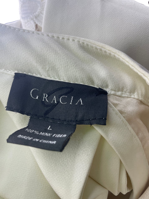 Blusa Gracia Encaje Halter Blanco - Talla L