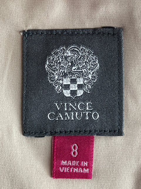 Vestido Vince Camuto de Algodón Midi Troquelado Naranja - Talla 8