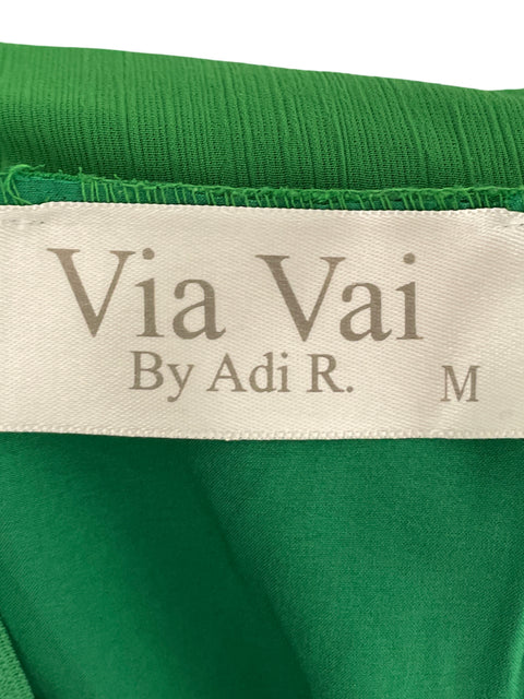 Romper Via Vai Cuello v Vuelos Verde - Talla M