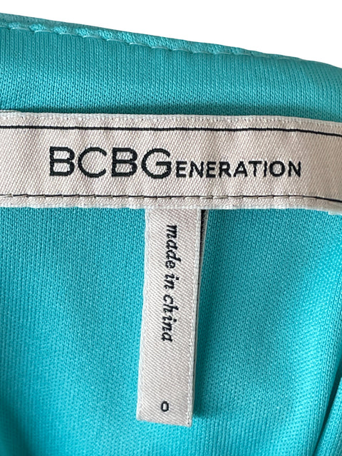 Vestido Bcbg Mini Vuelos Azul - Talla 0
