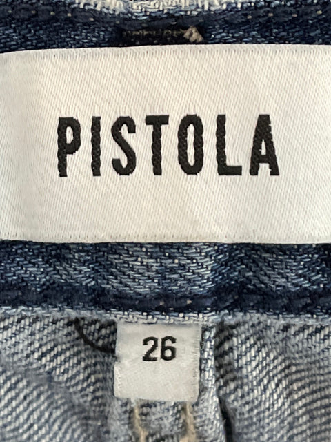 Pantalón Pistola Straight leg Azul - Talla 26