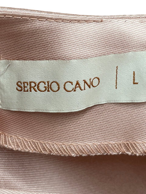 Blusa Sergio Cano One-shoulder Satinado Rosado - Talla L