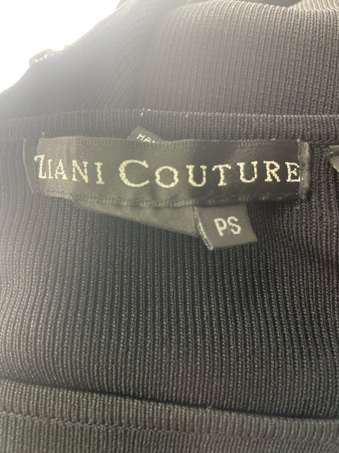 Camiseta Ziani Couture Ajustado Zipper Negro - Talla S