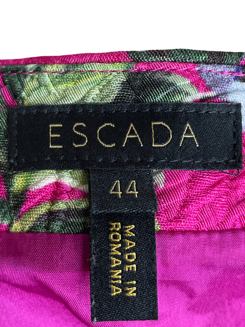 Sin títuloVestido Escada Floral Morado- Talla 44