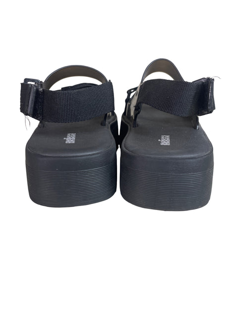 Zapato Melissa Plataforma Destalonado Negro - Talla 39
