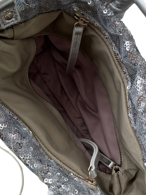 Cartera Mz Wallace Lentejuelas Gris - Talla U