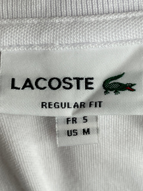 Polo Lacoste de Algodón Blanco - Talla M