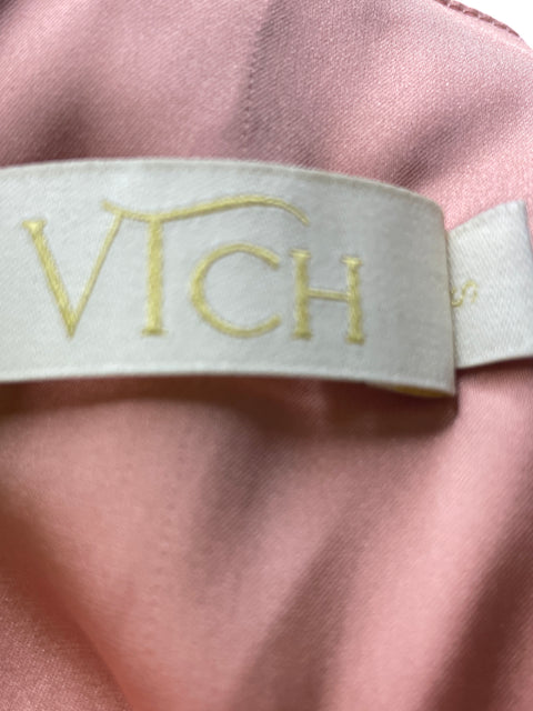 Vestido Vtch Maxi Satinado Beige - Talla S