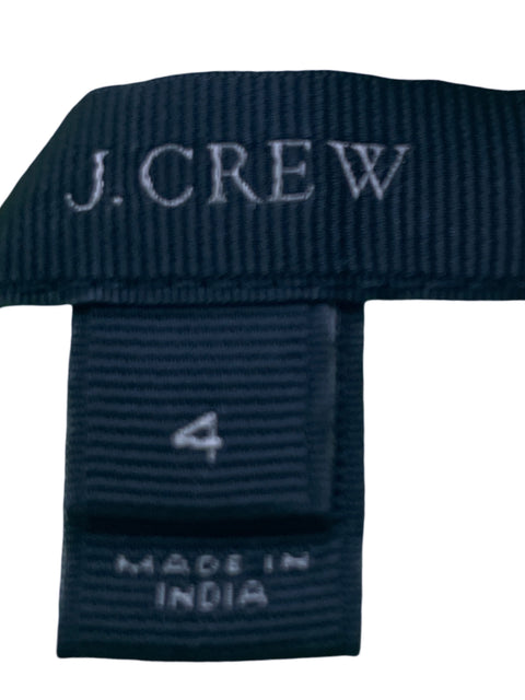 Vestido J.crew de Algodón Troquelado Manga corta Verde - Talla 4