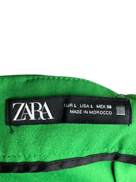 Falda Zara Midi Verde - Talla L