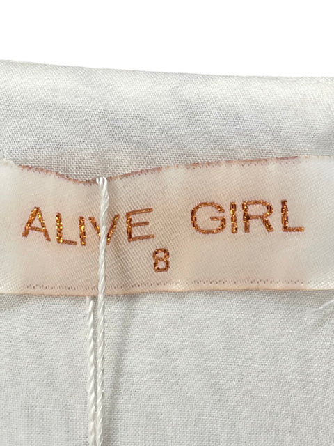 Vestido Alive Girl Mangas abullonadas Azul - Talla 8