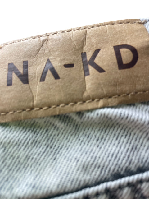Falda Na-kd Maxi Ajustado Gris - Talla S