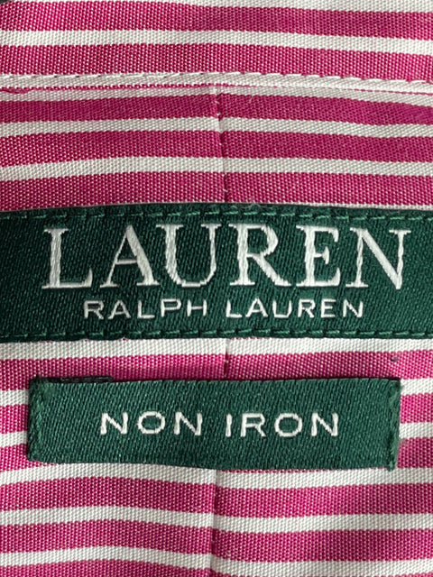 Camisa Ralph Lauren de Algodón Rayas Rosado - Talla S