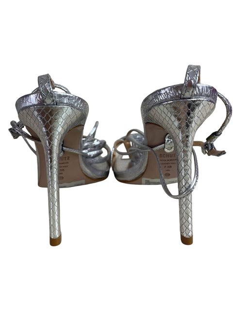 Zapato Schutz Tiras Romanas Gris - Talla 7.5