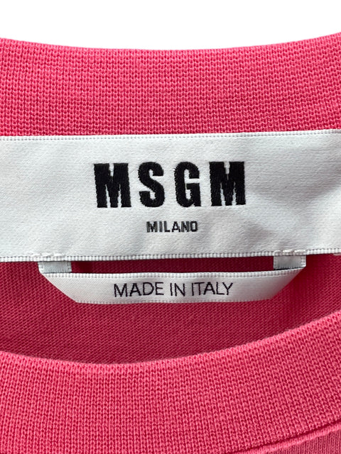 Vestido Msgm Cuello redondo Vuelos Rosado - Talla M