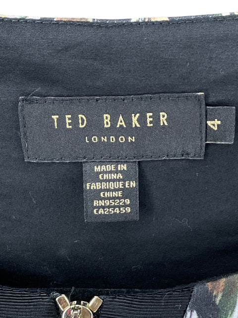 Vestido Ted Baker Midi Zipper Verde - Talla 4