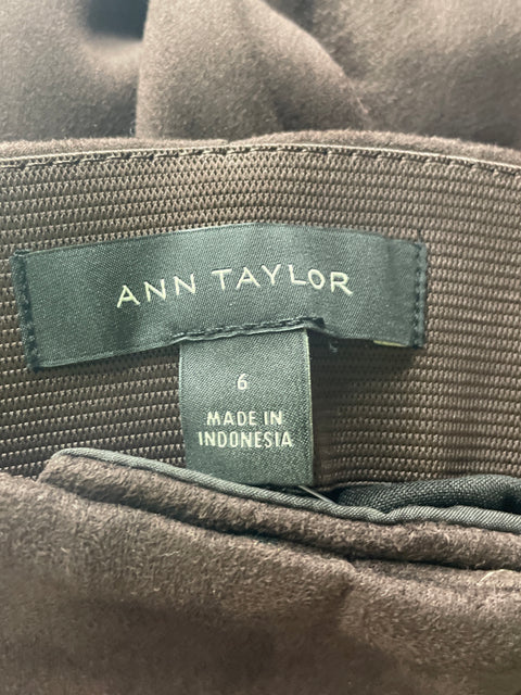 Pantalón Ann Taylor Terciopelo Ajustado Marrón - Talla 6