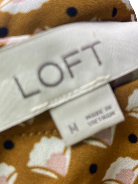 Blusa Loft Manga corta Estampado Marrón - Talla M