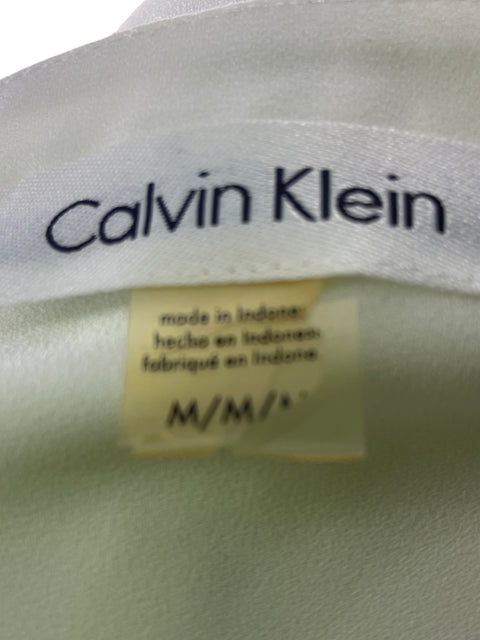 Blusa Calvin Klein Botones Manga larga Blanco - Talla M
