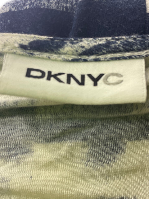 Blusa Donna Karan Estampado Manga corta Gris - Talla M