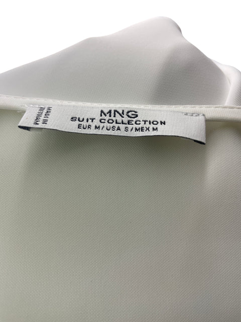 Blusa Mng Liso Manga larga Blanco - Talla M