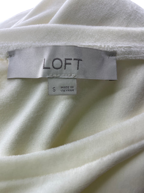 Blusa Loft Manga corta Cuello redondo Blanco - Talla S