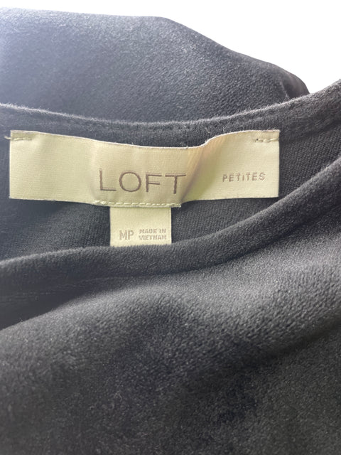 Blusa Loft Terciopelo Manga corta Negro - Talla M