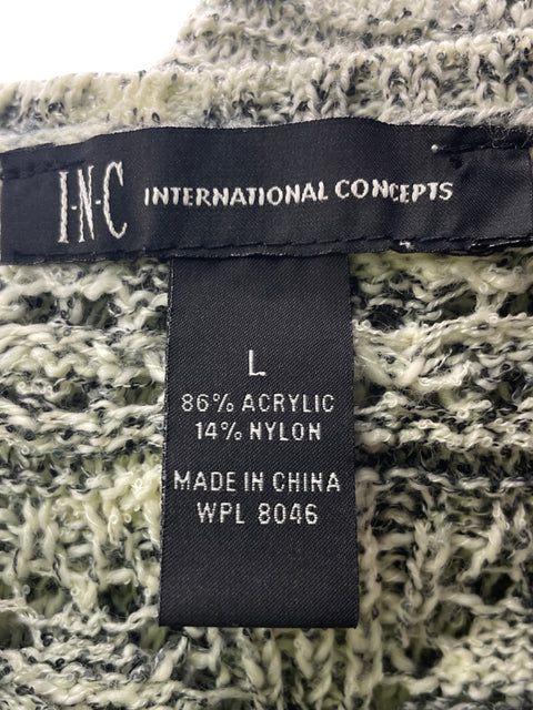 Blusa Internacional Concepts de Algodón Sin mangas Tejido Gris - Talla L