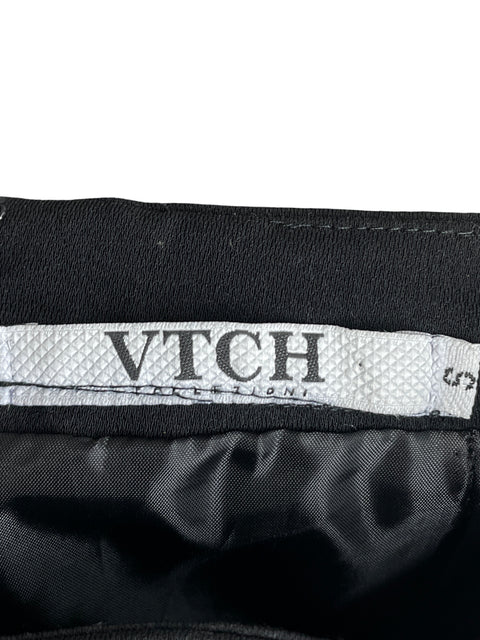 Falda Vtch Vuelos Asimétrico Negro - Talla S