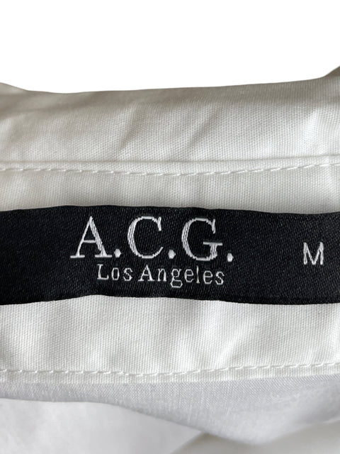 Blusa A.c.g. Asimétrico Blanco - Talla M
